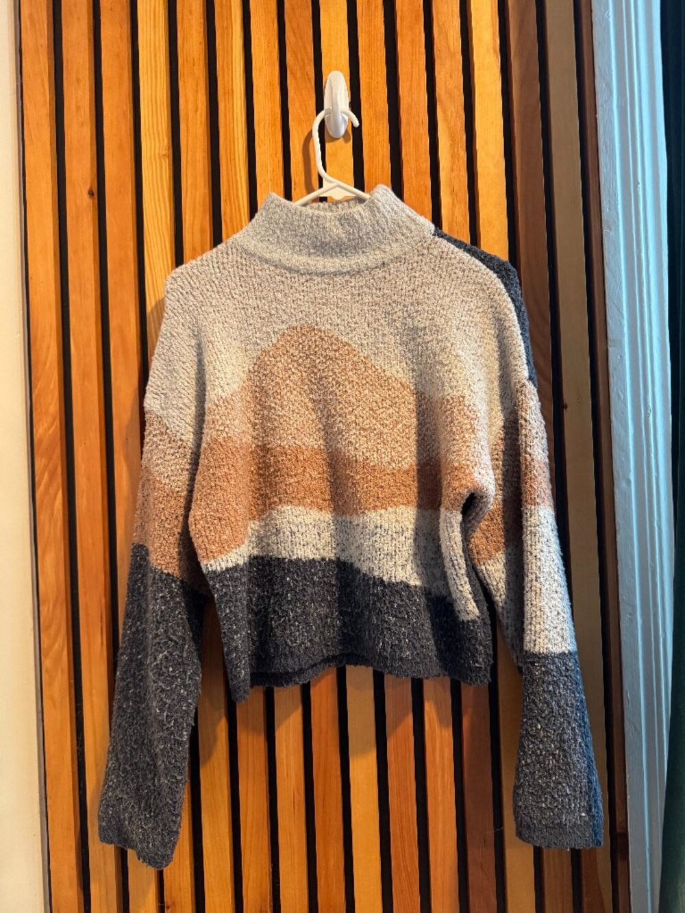 Universal Thread Landscape Colorblock Mock Neck Sweater - XS